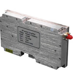 Amplificateur de puissance RF <span class=keywords><strong>haute</strong></span> fréquence, équipement anti-drone, 30W PA900-1700MHz pour <span class=keywords><strong>brouilleur</strong></span> de drones, amplificateur de positionnement par satellite GPS - Product Image 1