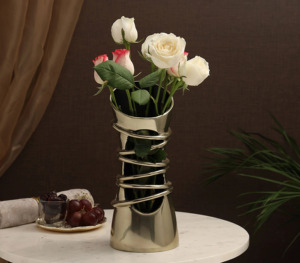 Exquisite Metal <b>Vases</b> with <b>Unique</b> Designs a Statement Piece Handcrafted Metal <b>Vases</b>: Uniquely Designed for Every Home - Product Image 3