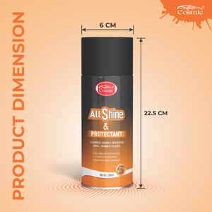 AUTOCOSMIC 500ML All Shine Protectant Moussant Voiture Multi-Surface Haute Brillance pour Spray de Protection UV pour Tableau de Bord Intérieur - Product Image 2
