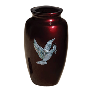 MULTI CRAFT Luxury Metal Adult Pet Urn Logotipo personalizable Mejor calidad Bird Hammer Pattern Ataúd Cenizas Ecológico Tamaño personalizado - Product Image 4