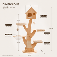 Meuble pour chat créatif en forme de maison, écologique et durable, arbre à chat, tour à chat, griffoir, étagères multi-niveaux, pour chatons, en carton