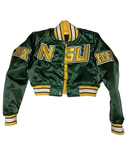 Veste bomber en satin brillant pour femmes, légère, manches longues, décontractée, fermeture éclair, vêtements de rue, tendance, confortable - Product Image 4