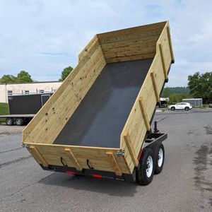 6x12 CHW Deck sur remorque à benne basculante-côtés amovibles - Product Image 4