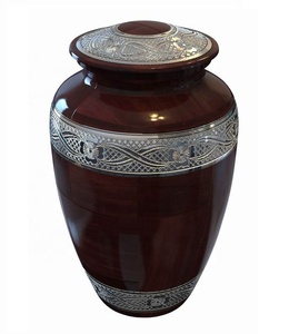 Urne funéraire classique en métal pour adultes, urne de crémation pour cendres humaines, meilleur prix, urne très vendue - Product Image 2