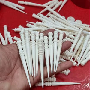 งานฝีมือเหนือกาลเวลา คุณภาพสูง เป็นมิตรกับสิ่งแวดล้อม งานฝีมือจากธรรมชาติ ทำด้วยมือจากกระดูก เข็มทันสมัย เทคนิคการขัดเงา ของตกแต่งสำหรับวันหยุดและงานแต่งงาน - Product Image 3