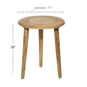 Decorative Living Room Bed Beside Handcrafted Customized Designed Bedroom Decorative <b>Brown</b> Wood Side <b>Table</b> Furniture - Product Image 6