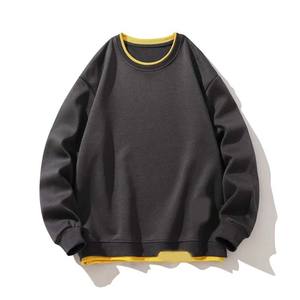 เสื้อสวมหัวคอลูกเรือผ้าฝ้าย100% มีกระเป๋าแบบปกติระบายอากาศได้ดีชุดทำงานฤดูหนาว OEM ตามสั่ง380Gsm - Product Image 3