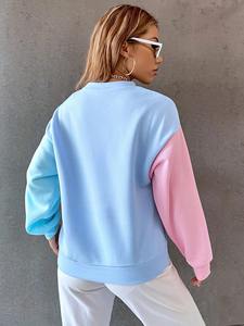 Sudaderas de punto para mujer, venta al por mayor, sudaderas con capucha de algodón de gran tamaño, ropa de gimnasio informal transpirable antiarrugas, frente de invierno - Product Image 2