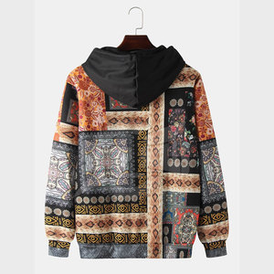 Sudaderas con capucha de invierno para hombre de alta calidad Algodón poliéster patrón sólido liso teñido bajo MOQ sublimación - Product Image 2