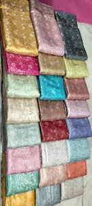 Tela de brocado de alta calidad para vestido de moda de lujo y tapicería de boda colores vibrantes personalizados al por mayor - Product Image 5