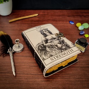 The strength Leather Journal Libro de bocetos de sombras encuadernado de cuero hecho a mano antiguo Gran regalo para hombres y mujeres - Product Image 2