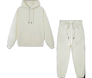 2024 Tech Fleece High Quality Men's Gym Sportswear Solid Color <b>Plain</b> <b>Tracksuit</b> Set Winter Logo Feature - Product Image 1