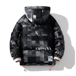 Chaqueta de Plumón Acolchada con Estampado Personalizado 2023, Chaqueta de Invierno Informal para Hombre - Product Image 2