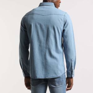 Cotton Best Quality Long Sleeve Cotton Denim Jeans <b>Flannel</b> <b>Shirts</b> Casual <b>Men</b> <b>Shirt</b> <b>for</b> <b>Men</b> Customize <b>Flannel</b> <b>Shirts</b> - Product Image 2