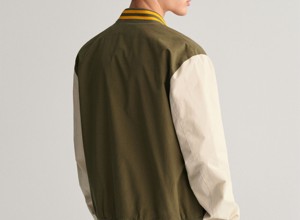 Haute qualité 100% coton polaire col montant avant Varsity veste Durable respirant coupe-vent pour hommes décontracté activités de plein air - Product Image 2