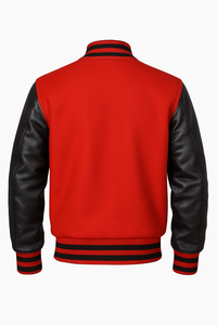 Chaqueta Varsity de Béisbol para Hombre, de Alta Calidad, para Invierno, Estilo Urbano, con Mangas de Lana y Bordado Personalizado, Fabricante OEM - Product Image 2