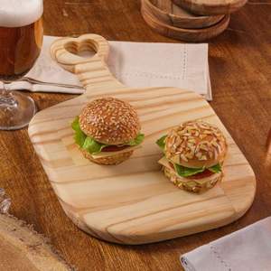 Planche à découper en noyer artisanale de qualité supérieure, réversible, bloc à découper de cuisine, plateau de service en bois décoratif pour restaurant et maison - Product Image 6