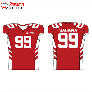 เสื้อทีมออกแบบได้ตามต้องการชุดฟุตบอลอเมริกัน100% ผ้าโพลีเอสเตอร์มาใหม่ล่าสุด - Product Image 3