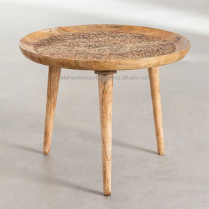 Mesa auxiliar de madera de diseño premium hecha a mano, mesa de centro decorativa para el hogar de FWE para muebles de sala de estar de Falak World Export - Product Image 3
