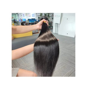Extensiones de cabello humano a granel de color natural trenzado de cabello virgen doble Remy de calidad stock de fábrica de Bangladesh - Product Image 2