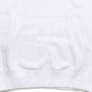 Sudadera con capucha Core Signature blanca para hombre, mezcla de algodón y poliéster pesado, ajuste regular, aislada y cómoda para uso diario - Product Image 5