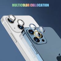 Protector de Lente de Cámara de Vidrio Óptico de Diamante Premium para iPhone, Varios Colores y Patrones Disponibles, Artículo Individual, Guangzhou