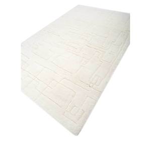 Alfombras de Lana Zuri Ivory, Tejidas a Mano, con Patrón Geométrico Abstracto, Estilo Tabriz, para Sala de Estar, Rectangulares, 9x12 Pulgadas, Modelos RA-1141 - Product Image 2