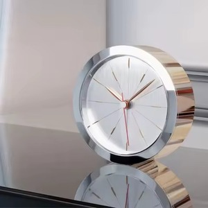 Reloj de mesa de metal negro con estilo moderno con aguja dorada El mejor regalo para el uso de la decoración de la Mesa de amigos - Product Image 3