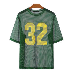 Camisetas de fútbol americano de estilo personalizado para hombre, camisetas de malla de poliéster, ropa deportiva con estampado personalizado de talla grande disponible - Product Image 2