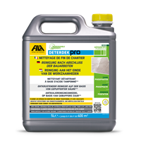 FILA Solutions DETERDEK PRO Nettoyant concentré multifonctionnel pour sols, faible odeur, liquide, acide tamponné, anti-calcaire et anti-rouille