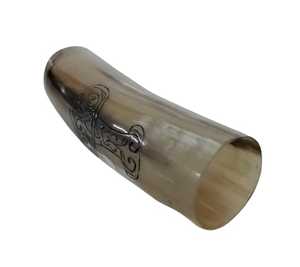 แก้วดื่มเบียร์ทำจากแก้วไวกิ้งทรงเขาควายสีธรรมชาติดีไซน์ล่าสุด - Product Image 4