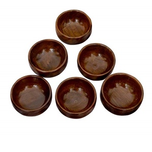 <b>Mango</b> <b>Wood</b> Mini <b>Bowl</b> Serving <b>Bowl</b> With Spoons Set with Handmade Use for Low Price Naturak Craft Low Price - Product Image 5