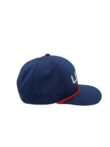 Gorra Snapback con Cuerda Trenzada Personalizable al por Mayor, Gorra de Béisbol Estructurada de Sarga de Algodón de Alta Calidad con Detalle de Cuerda Trenzada - Product Image 2