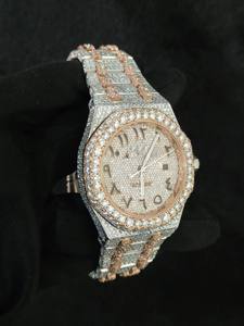 Reloj Mecánico Automático de Lujo para Hombre, Estilo Hip Hop, con Moissanita VVS, Correa de Acero Inoxidable, Manecillas Luminosas, Resistente al Agua - Product Image 5