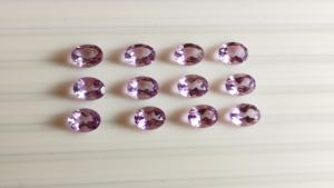 Améthyste rose naturelle de haute qualité en forme d'ovale en vrac 8x10mm pierres coupées en Morganite rose coupe brillante améthyste prix de gros - Product Image 3