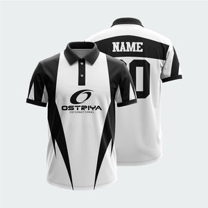 Vêtements décontractés respirants de haute qualité Polo pour hommes en bas quantité minimale de commande Vente à chaud Design personnalisé Polos de sublimation pour hommes - Product Image 1