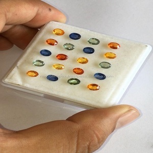 Multi saphir naturel de qualité AAA avec un superbe lustre polissage parfait de très belles pièces pour l'utilisation de bijoux certifiés IGI - Product Image 5