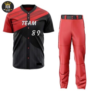 Uniformes sublimados al por mayor a precio barato para equipos, ropa de entrenamiento de béisbol y softbol de diseño personalizado, éxito de ventas - Product Image 1