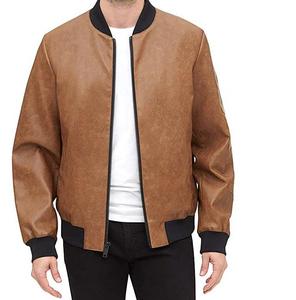Chaqueta Bomber de Invierno para Hombre, de Alta Calidad, Color Marrón, Corte Entallado, Diseño de un Solo Botón, Lona Delgada, Talla Grande, Hecha en Pakistán - Product Image 2