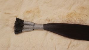 Pegamento de queratina italiano de primera calidad, punta en I, preadherida, Color marrón Natural, cabello Remy, extensión de cabello liso con punta en I, peluca humana Remy - Product Image 2