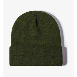 Gorro de punto cálido de invierno de lujo para hombres y mujeres, diseñador de marca, bordado 3D, transpirable, de secado rápido, Unisex - Product Image 1