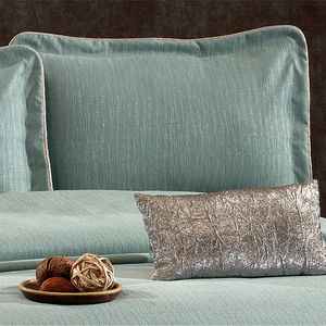 Juego de Cubrecama Guzide EVITA de 4 Piezas, Color Turquesa, 100% Chenilla, Diseño Clásico a Rayas, Teñido con Hilo, Lavable, Antiácaros, Tamaño King - Product Image 3