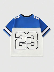 Camiseta de Fútbol para Hombre de Alta Calidad, Estilo Holgado, Corta, con Hombros Caídos, Tejido de Malla Transpirable y Cómodo - Product Image 5