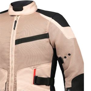 Men's Codura Slim Fit Waterproof & Windproof <b>Motorbike</b> Jacket with <b>Stand</b> Collar - Product Image 3