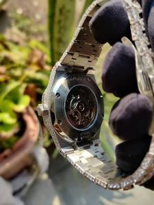 Montre-bracelet haut de gamme pour homme, style unique, diamant moissanite, acier inoxydable bicolore, glacée, hip-hop, mouvement automatique - Product Image 5