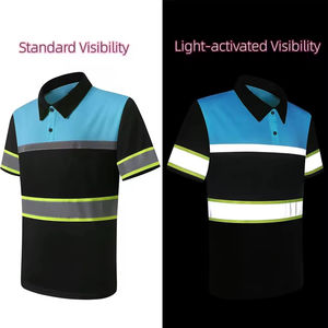Camisa de Trabajo de Seguridad Personalizada con Cinta Reflectante, Alta Visibilidad, Manga Larga, Duradera, Transpirable, Anti-UV, Poliéster, Ropa de Trabajo de Construcción - Product Image 3