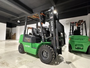 Đi xe trên <span class=keywords><strong>2</strong></span> tấn <span class=keywords><strong>2</strong></span>.5 tấn điện xe nâng đối trọng hậu cần giao thông vận tải bốn điểm tựa cân bằng máy tiện chế biến xe - Product Image 5