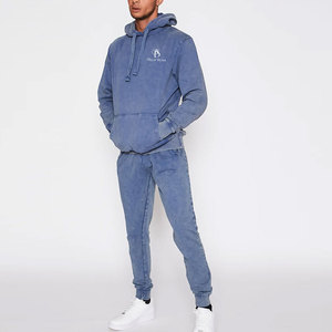 Conjunto Deportivo para Hombre Talla Grande XL, Estilo Acid Wash, con Logotipo Personalizado, para Entrenamiento de Invierno, con Bolsillos Delanteros y Tejido Elástico en Cuatro Direcciones - Product Image 1