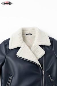 Chaqueta de Cuero 100% Genuino para Mujer, Chaquetas de Moda de Cuero para Mujer al por Mayor, Nueva Chaqueta de Cuero para Mujer Más Vendida - Product Image 3