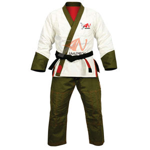 ชุดฝึกคาราเต้สีขาวยูนิเซ็กซ์เครื่องแบบฝึกซูเปอร์เฮฟวีเวต OEM โลโก้สำหรับใส่ศิลปะการต่อสู้แข่งขันได้มากที่สุด - Product Image 2